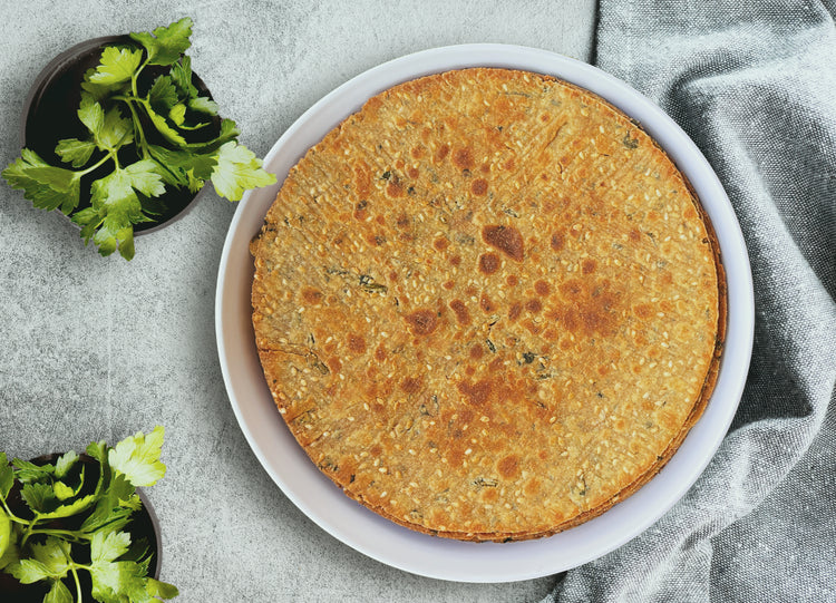Gluten Free - Bajri Kothmir Mirchi Khakhra